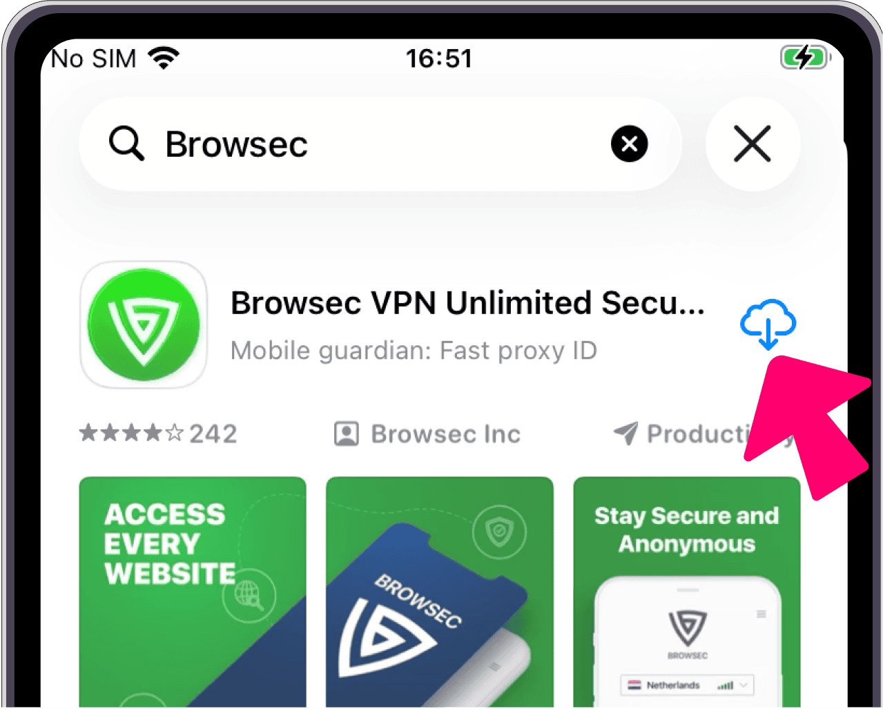 Browsec VPN in App Store